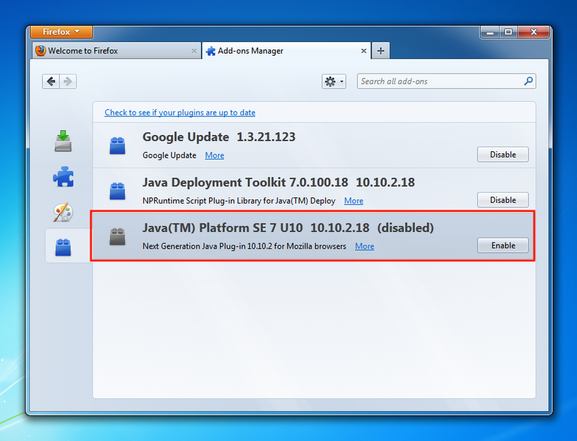download java plugin for firefox windows 7
